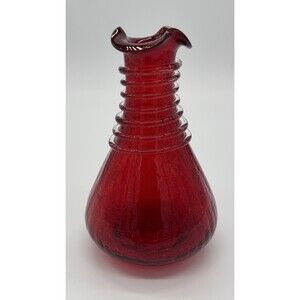 vintage Anchor Hocking "Royal Ruby" red glass Vase